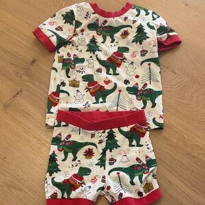 Festive Dinosaur Kids Pajamas